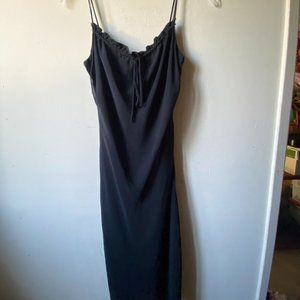 Simple Y2K Black Dress
